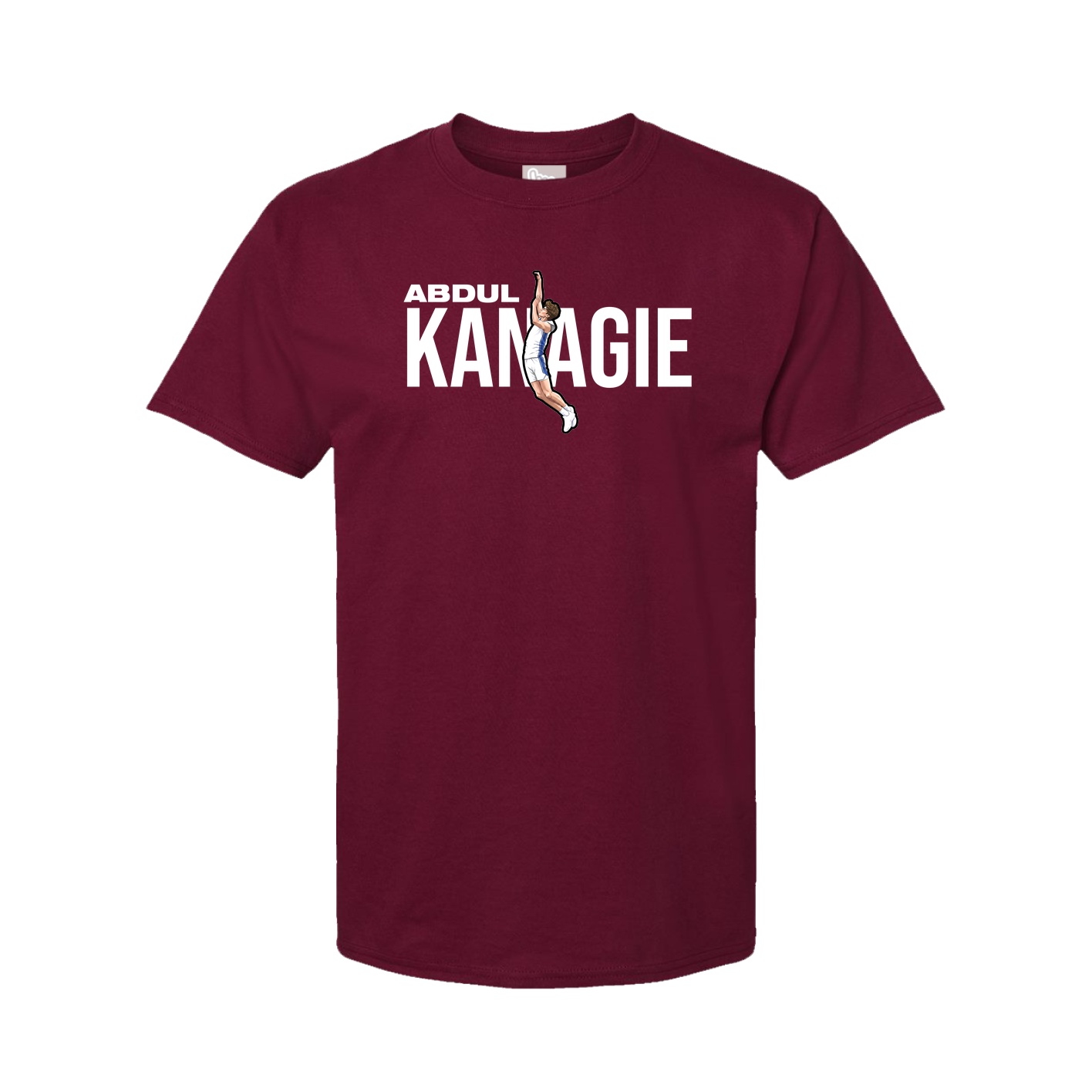 Youth Tee — Player Name in Cardinal
