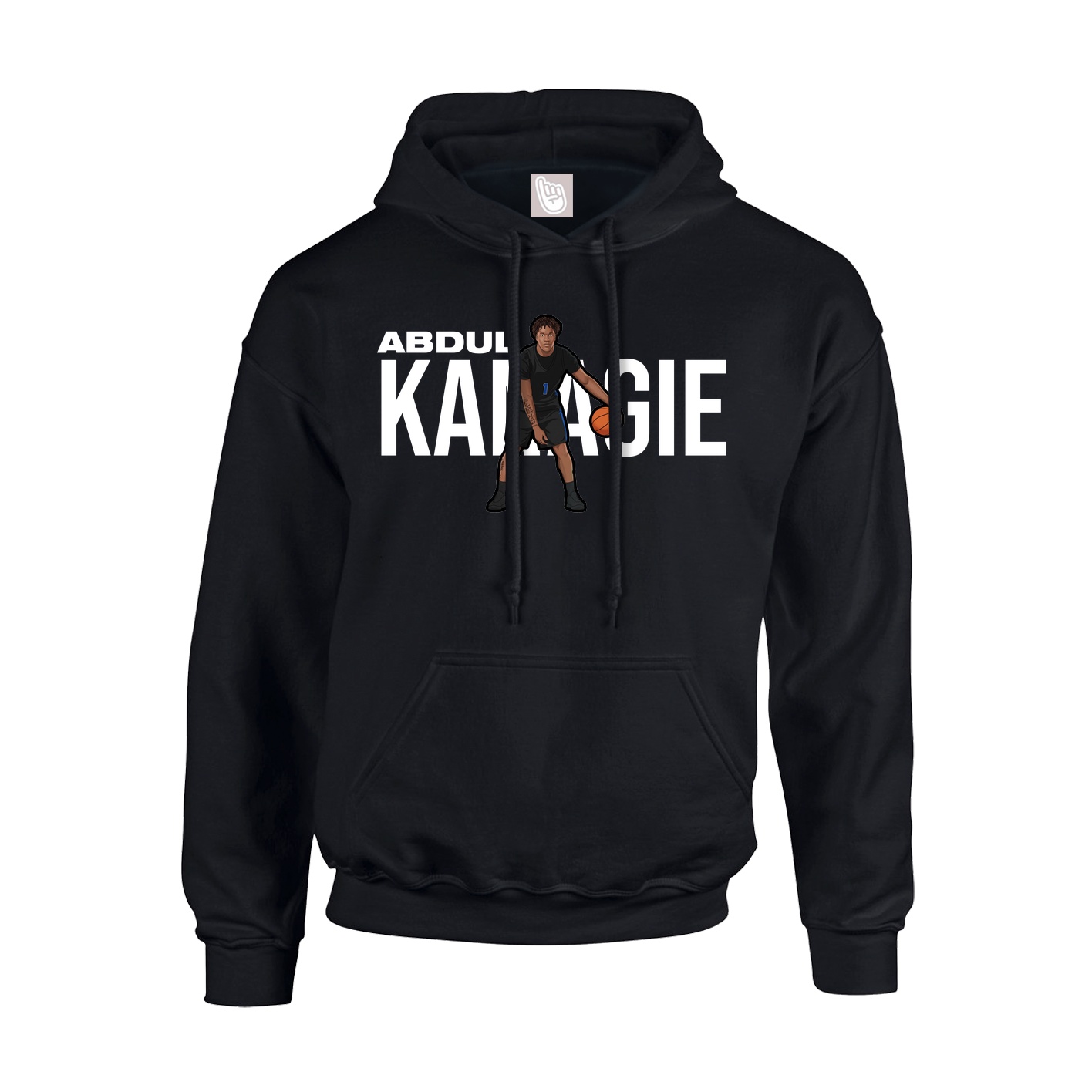 Hoodie — Player Name in Black