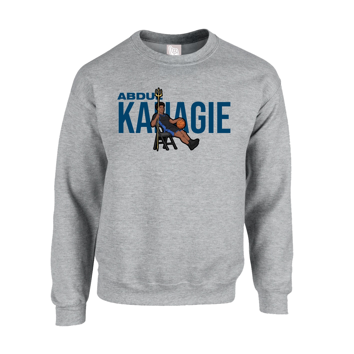 Fleece Crew — Player Name in Grey