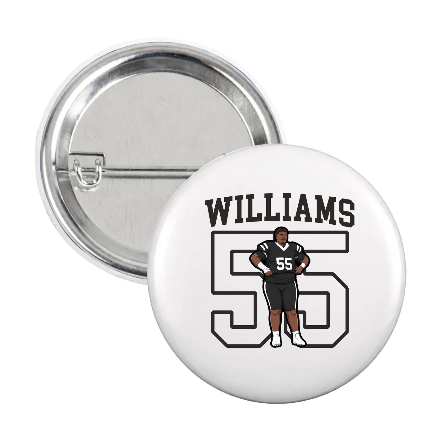 Game Day Button — Shirsey in White
