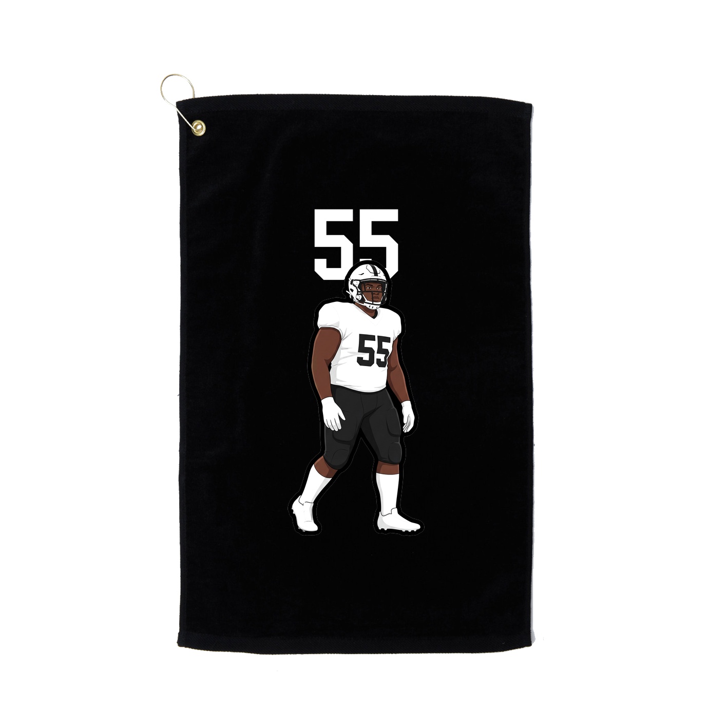 Golf Towel — Number Top in Black