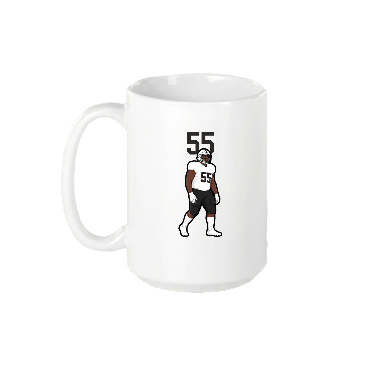 15oz Coffee Mug — Number Top in White