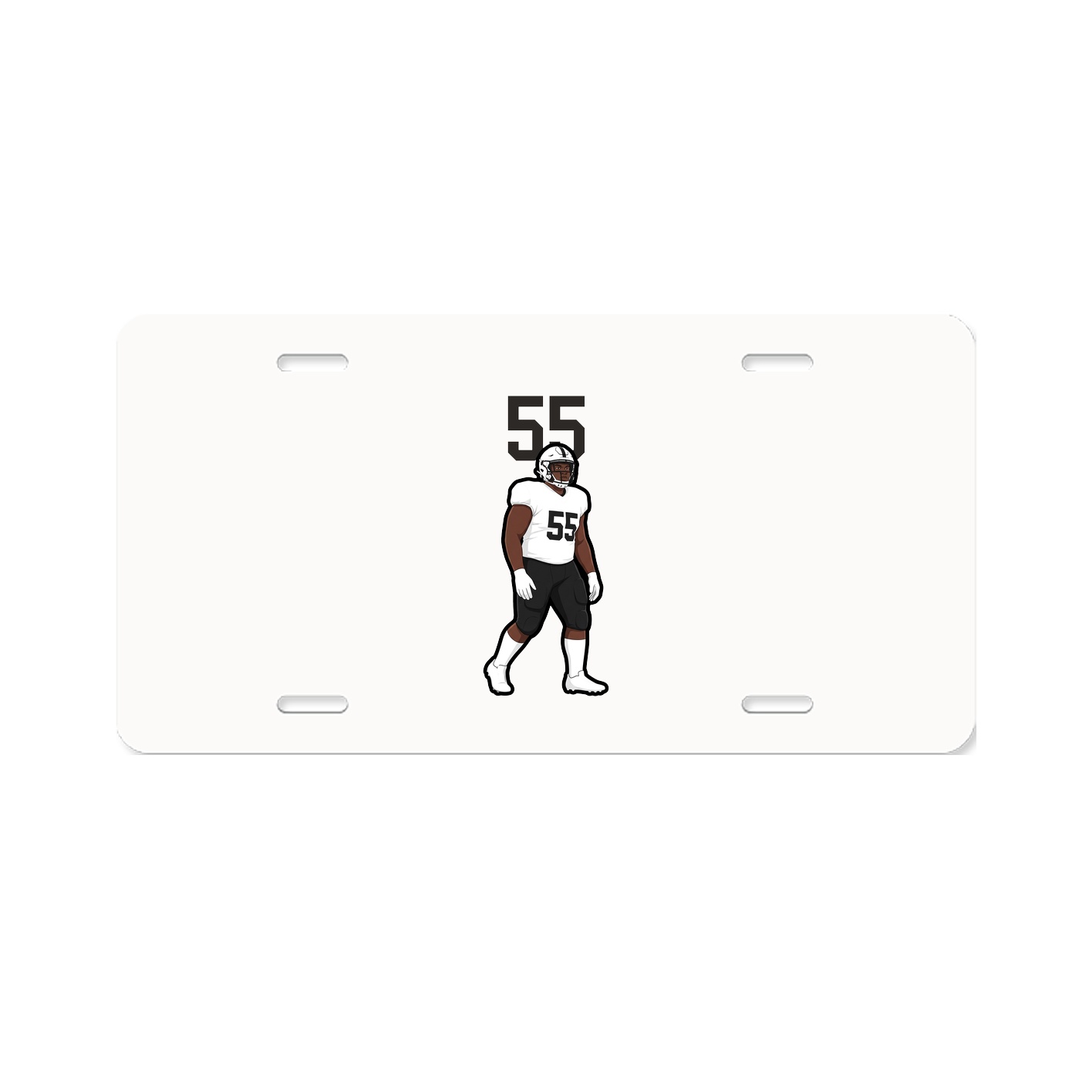 License Plate — Number Top in Classic
