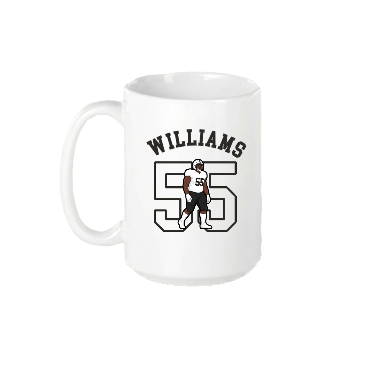 15oz Coffee Mug — Shirsey Arch in White