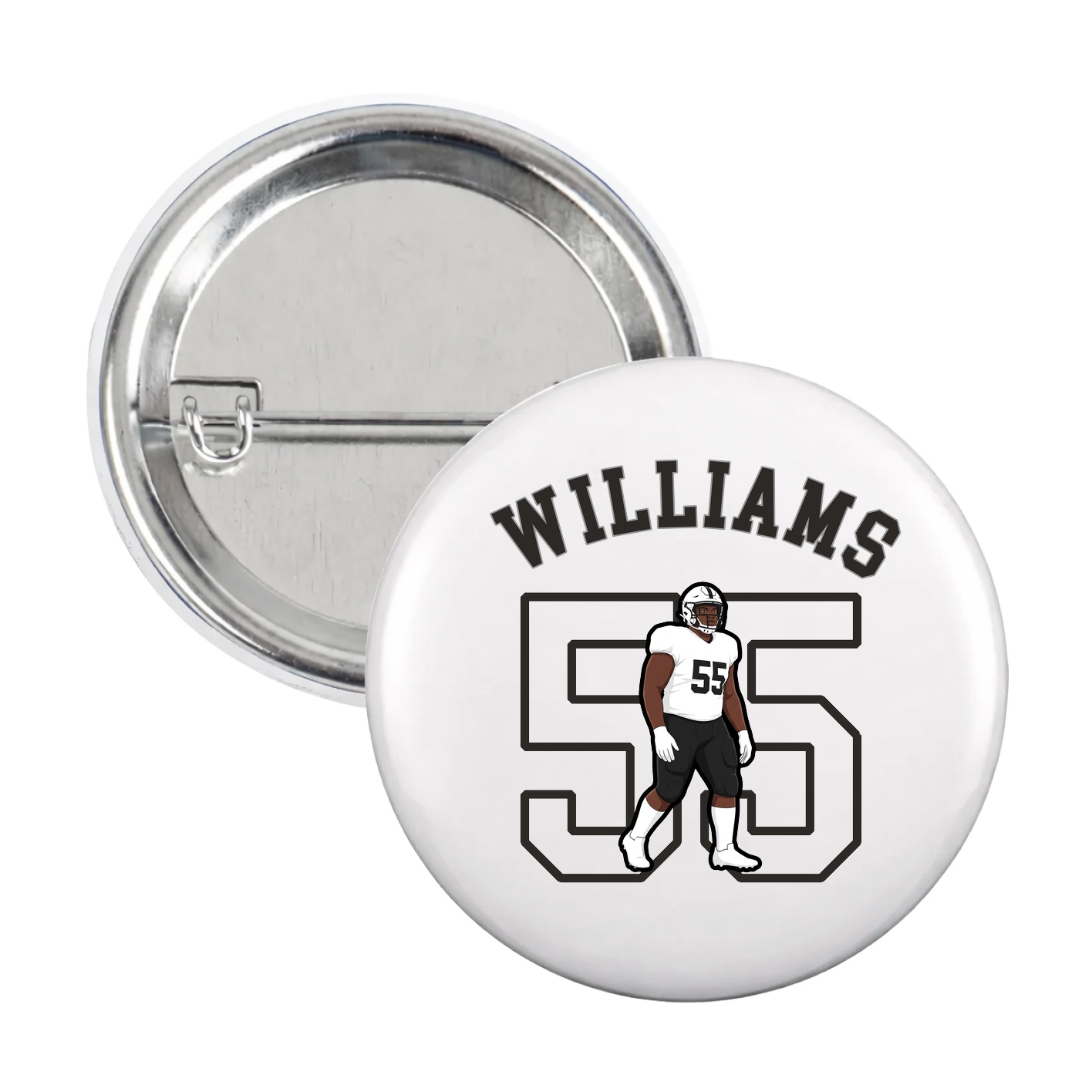 Game Day Button — Shirsey Arch in White