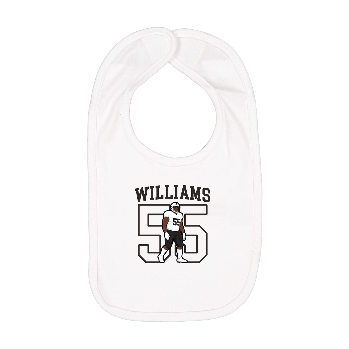 Infant Bib — Shirsey in White