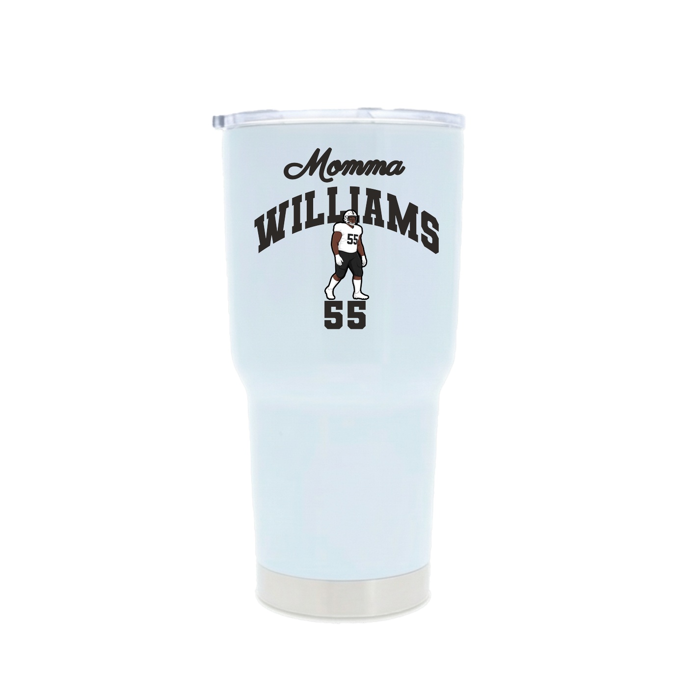 30oz Stainless Steel Tumbler — Mothers Day Arch in White