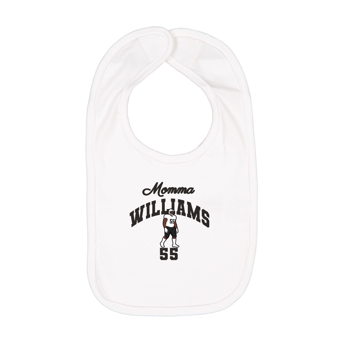 Infant Bib — Mothers Day Arch in White