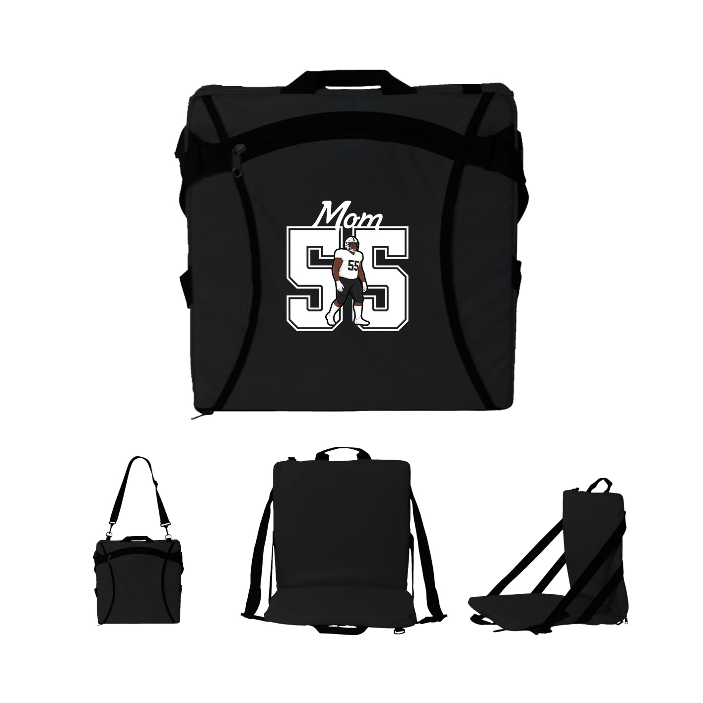 Folding Stadium Seat — Mothers Day Shirsey in Black