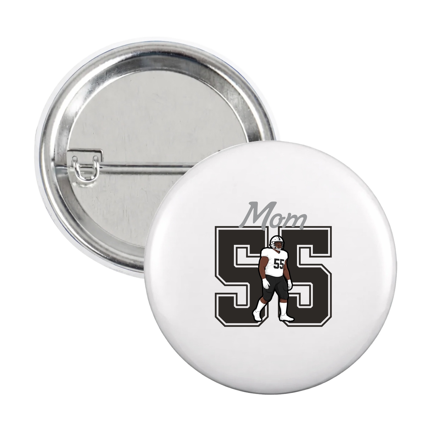 Game Day Button — Mothers Day Shirsey in White