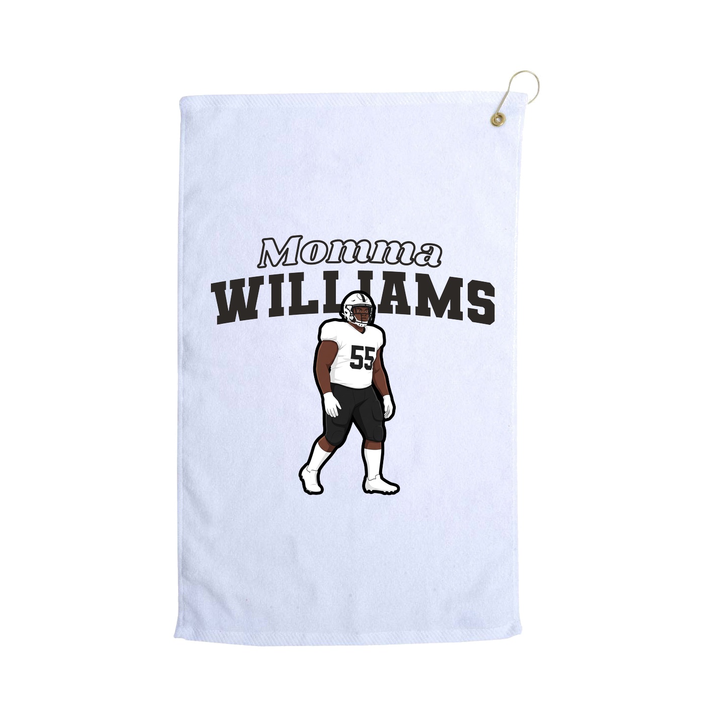 Golf Towel — Mothers Day Block in White