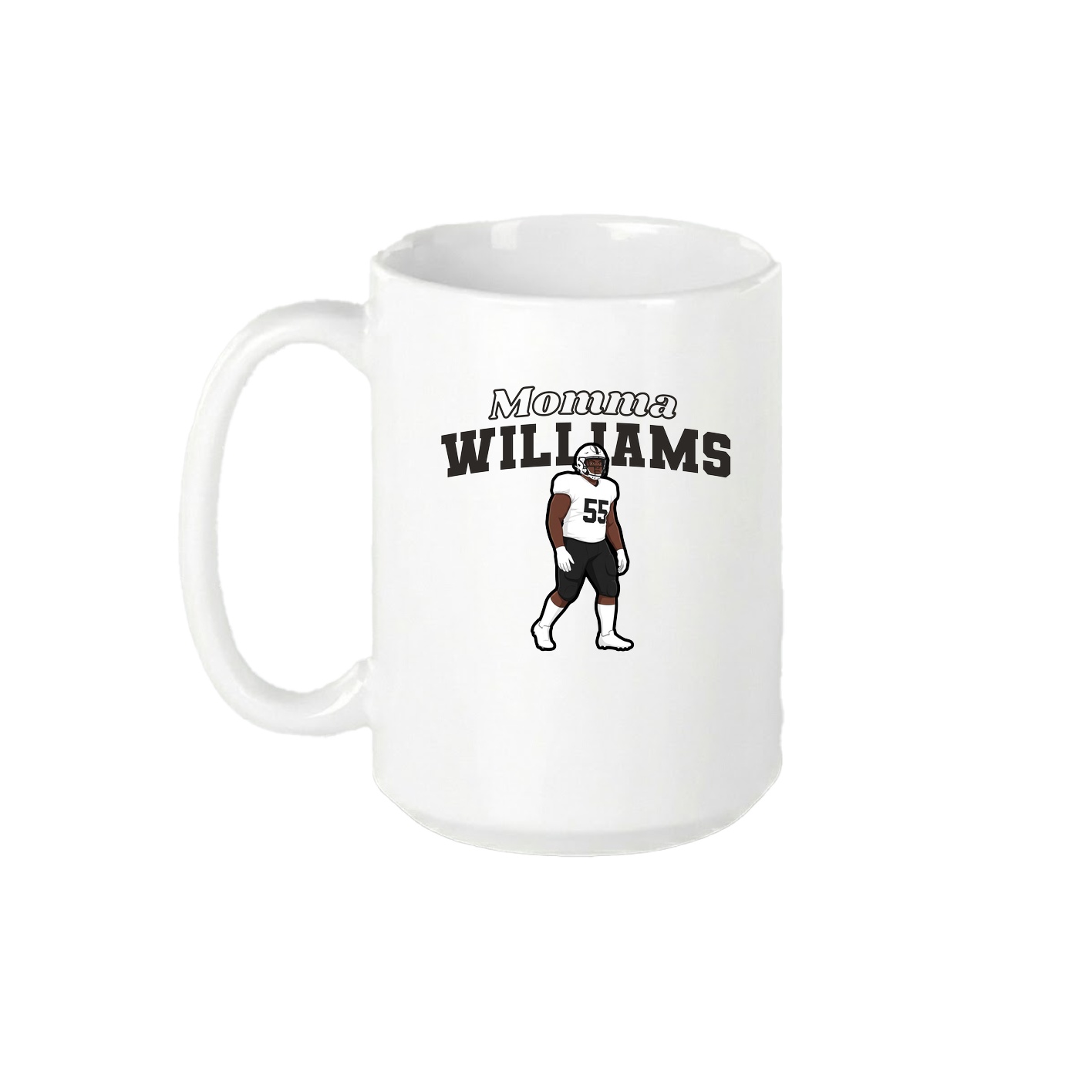 15oz Coffee Mug — Mothers Day Block in White