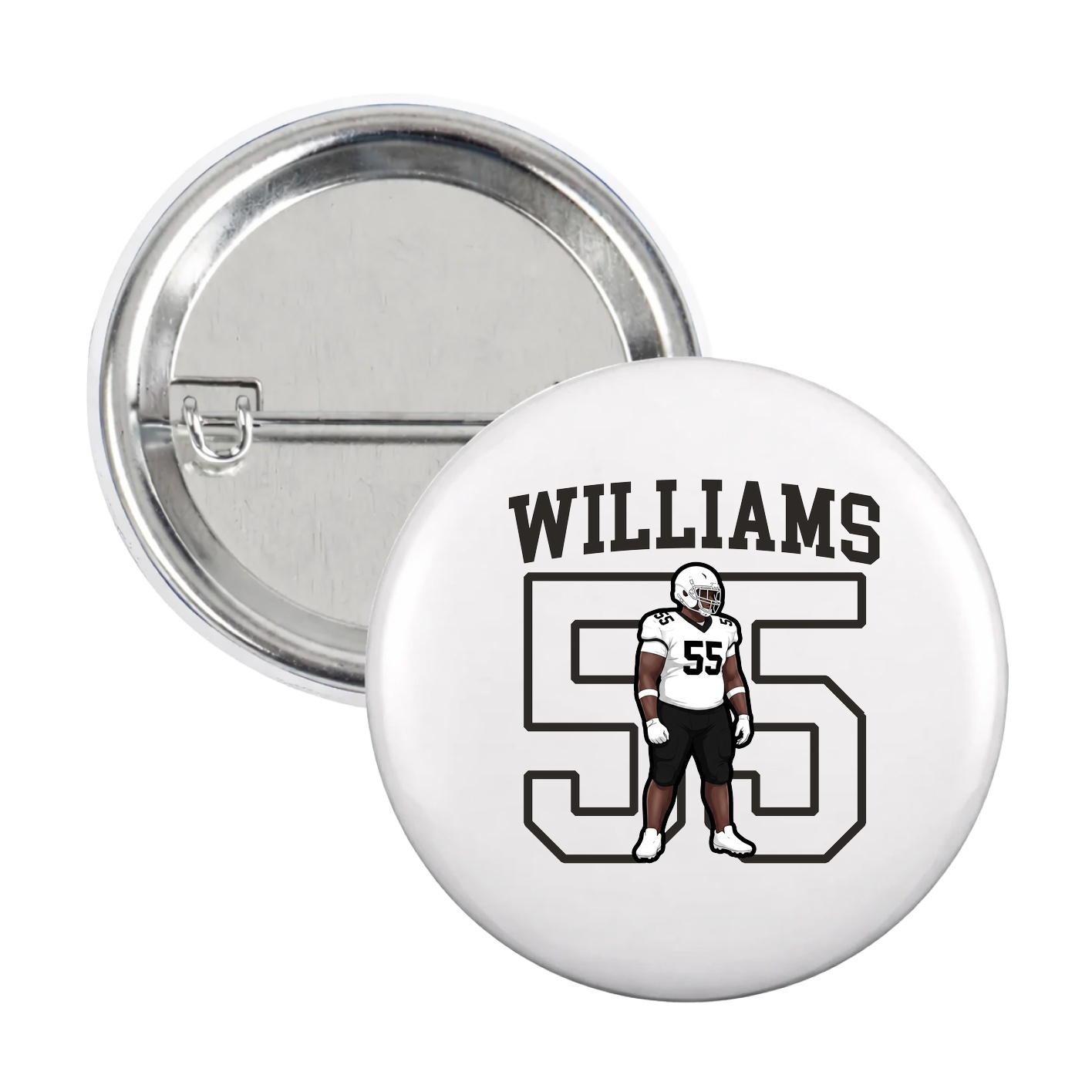 Game Day Button — Shirsey in White