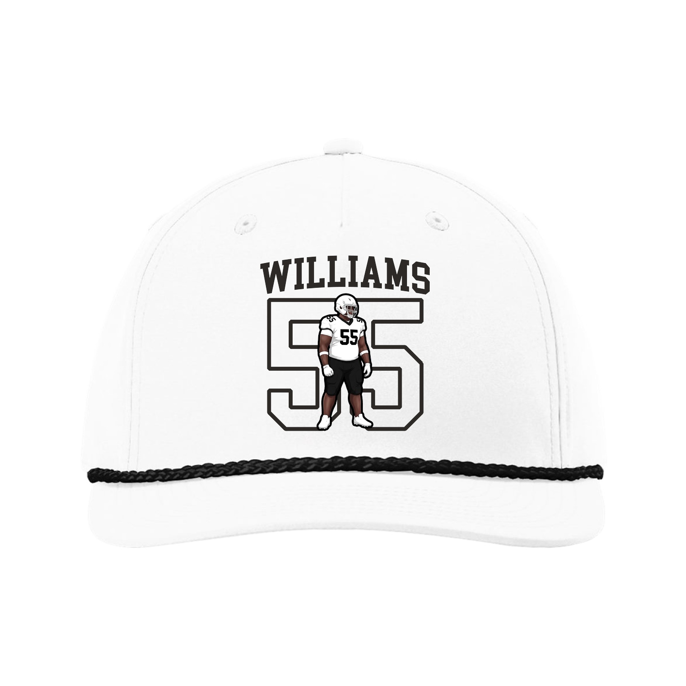 Five-Panel Classic Rope Cap — Shirsey in White