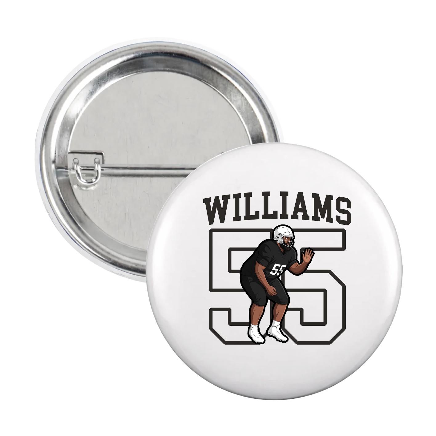 Game Day Button — Shirsey in White