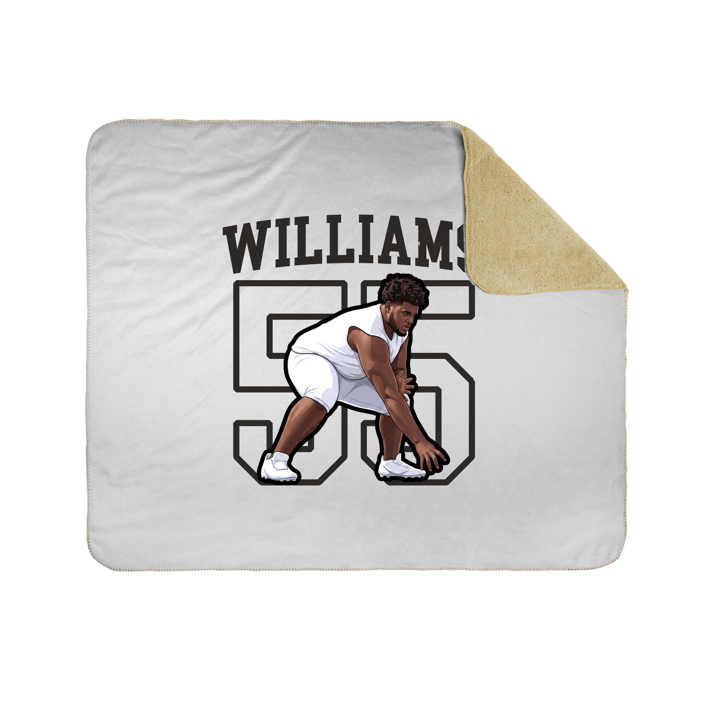 Throw Blanket — Shirsey in White