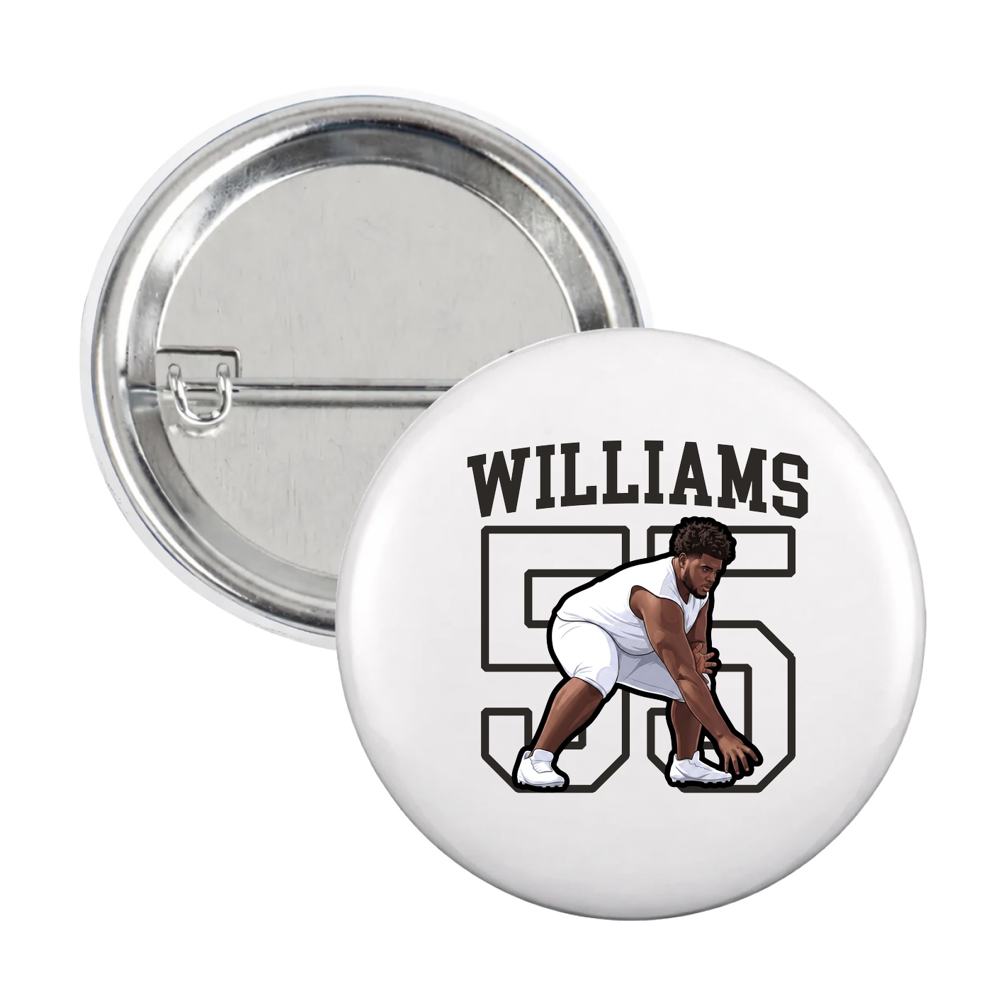 Game Day Button — Shirsey in White