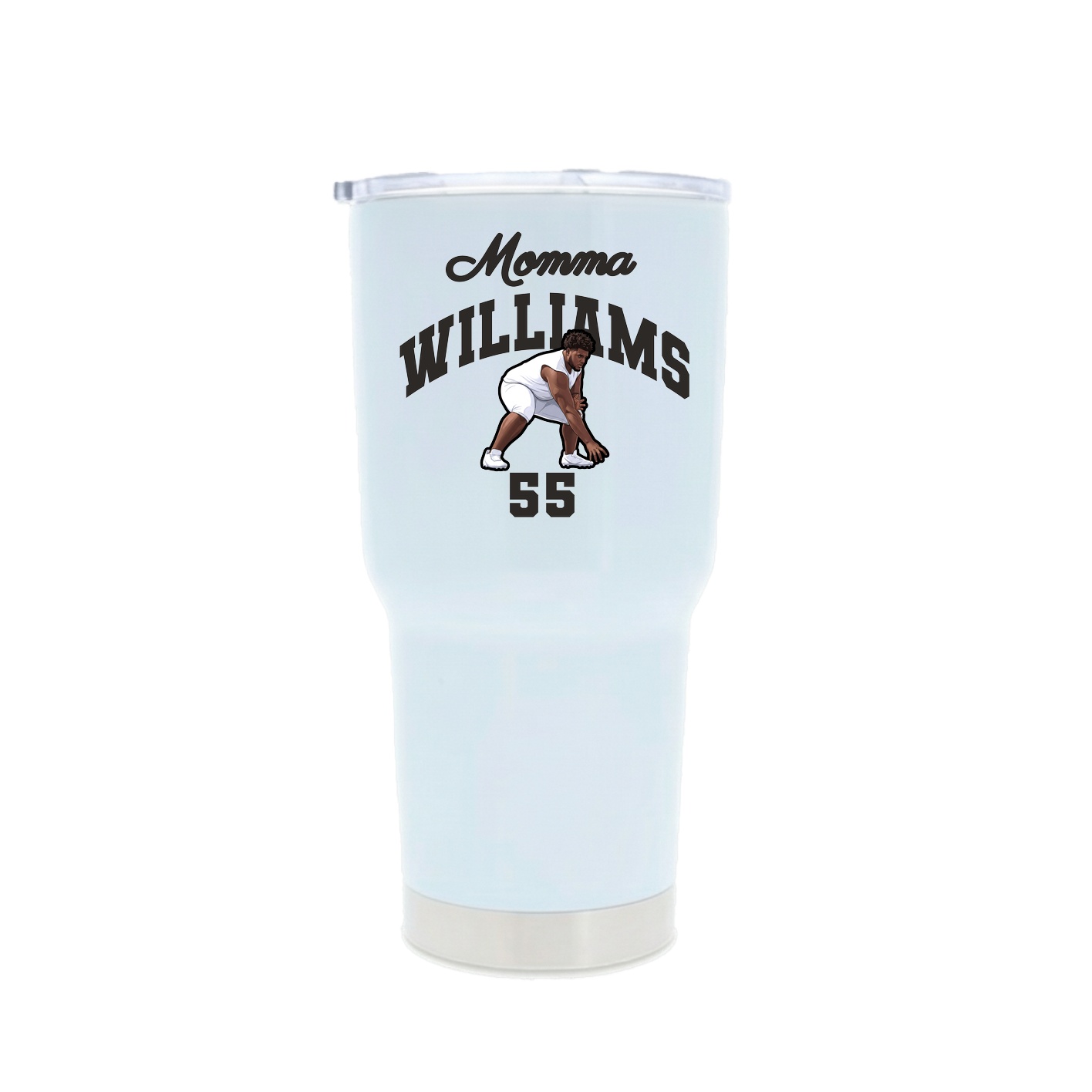 30oz Stainless Steel Tumbler — Mothers Day Arch in White