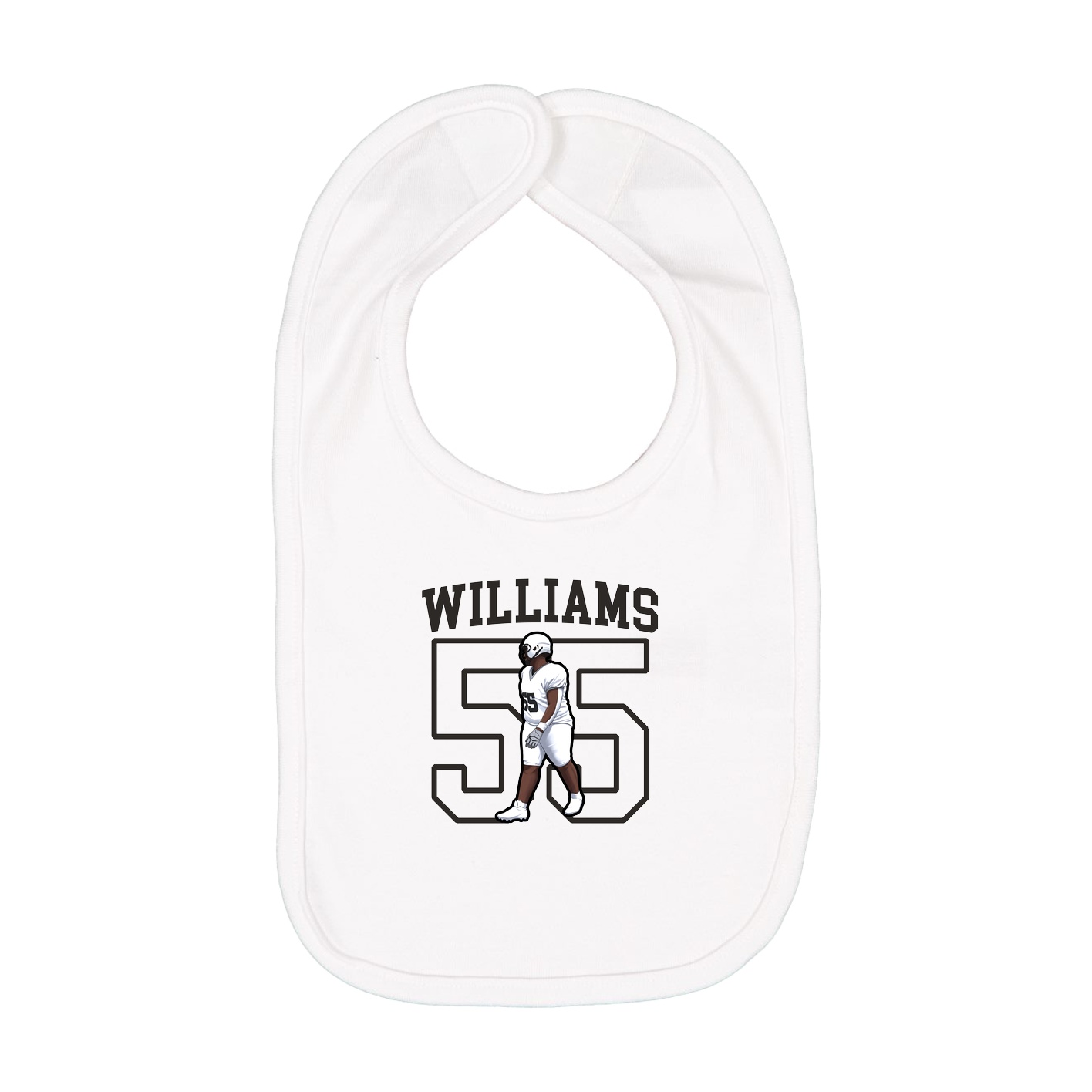 Infant Bib — Shirsey in White