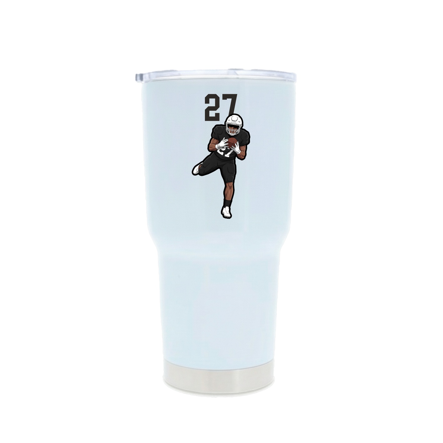 30oz Stainless Steel Tumbler — Number Top in White