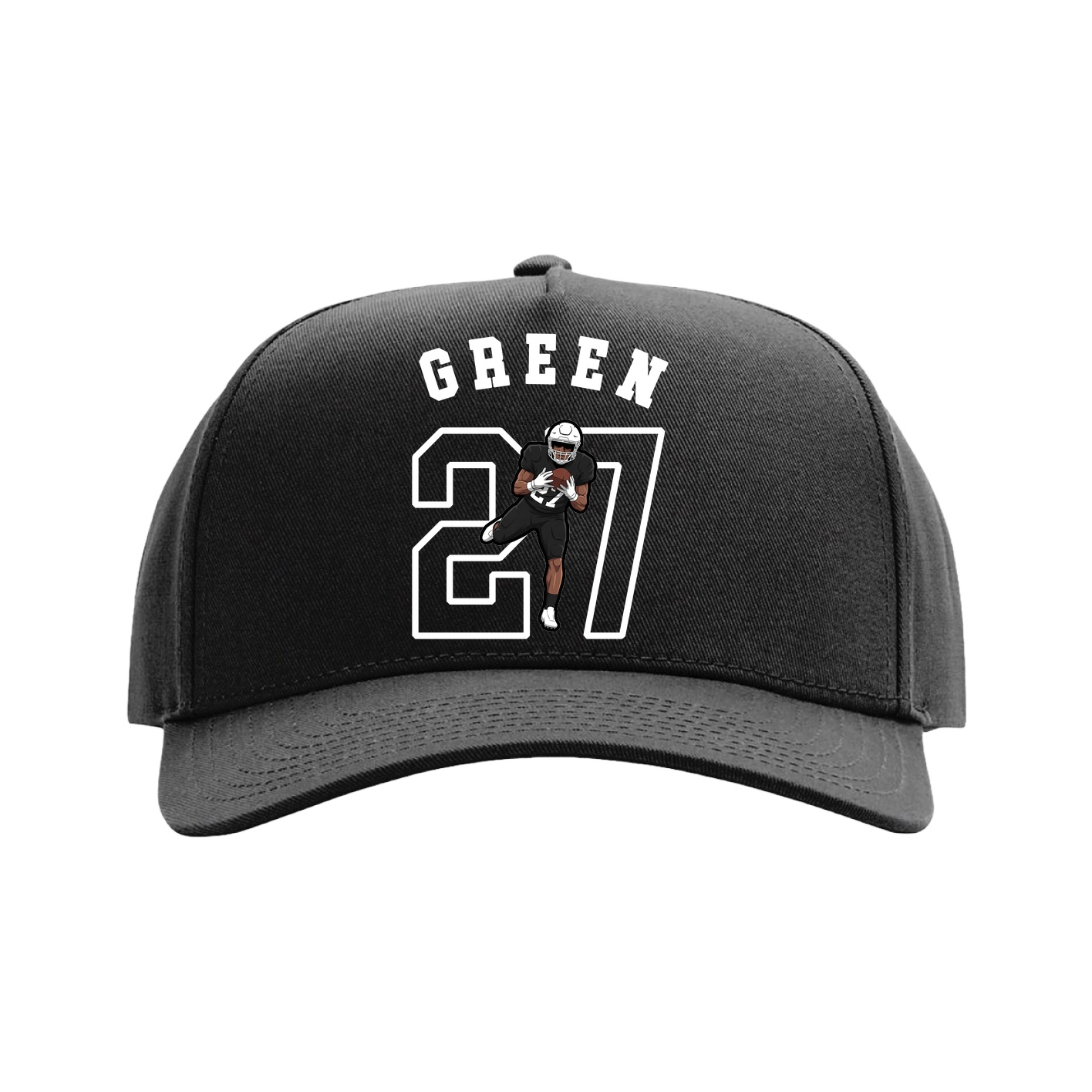 Full Fabric Five-Panel Champ Cap — Shirsey Arch in Black