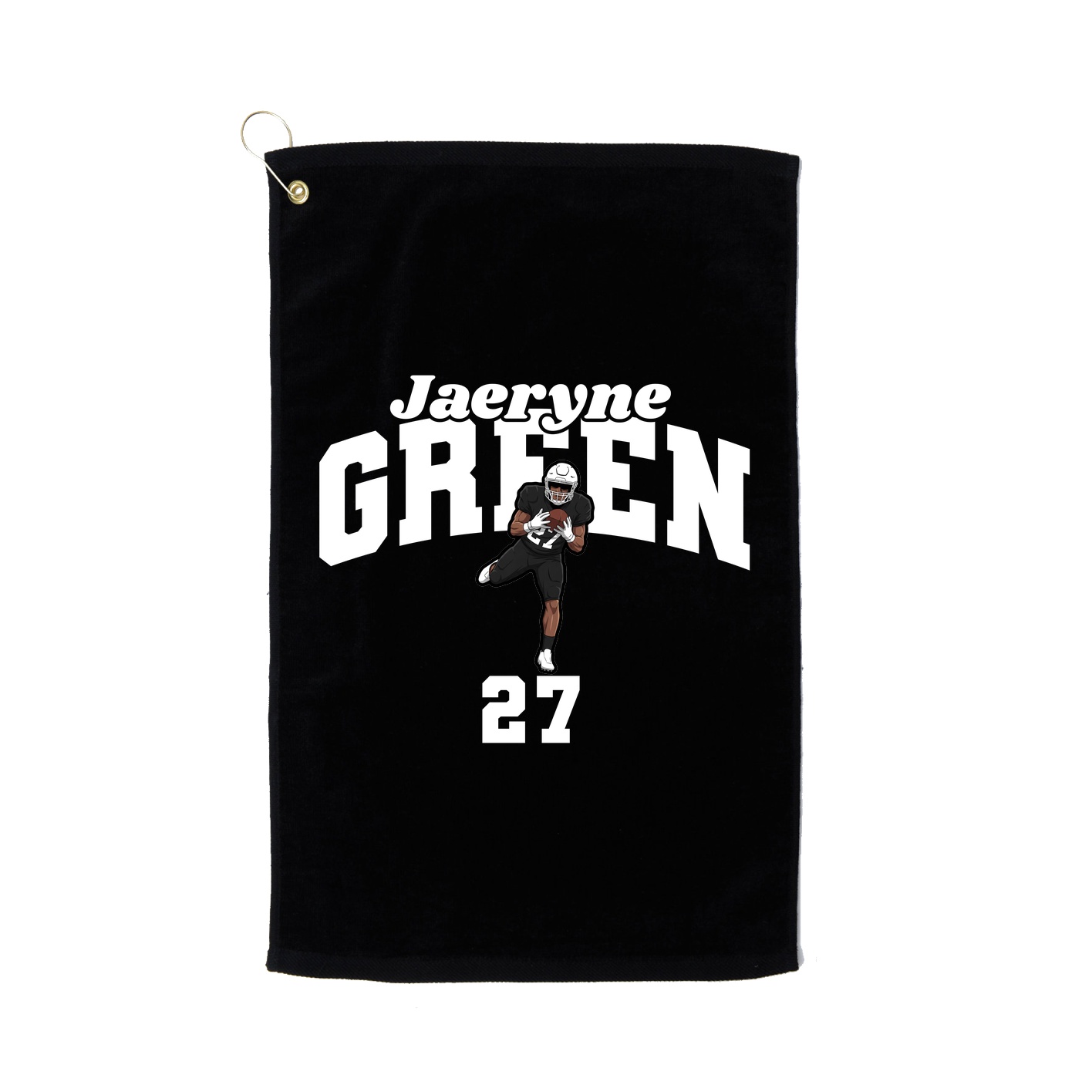 Golf Towel — Signature Arch in Black