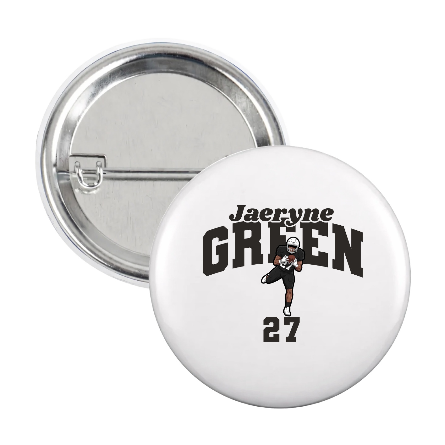 Game Day Button — Signature Arch in White