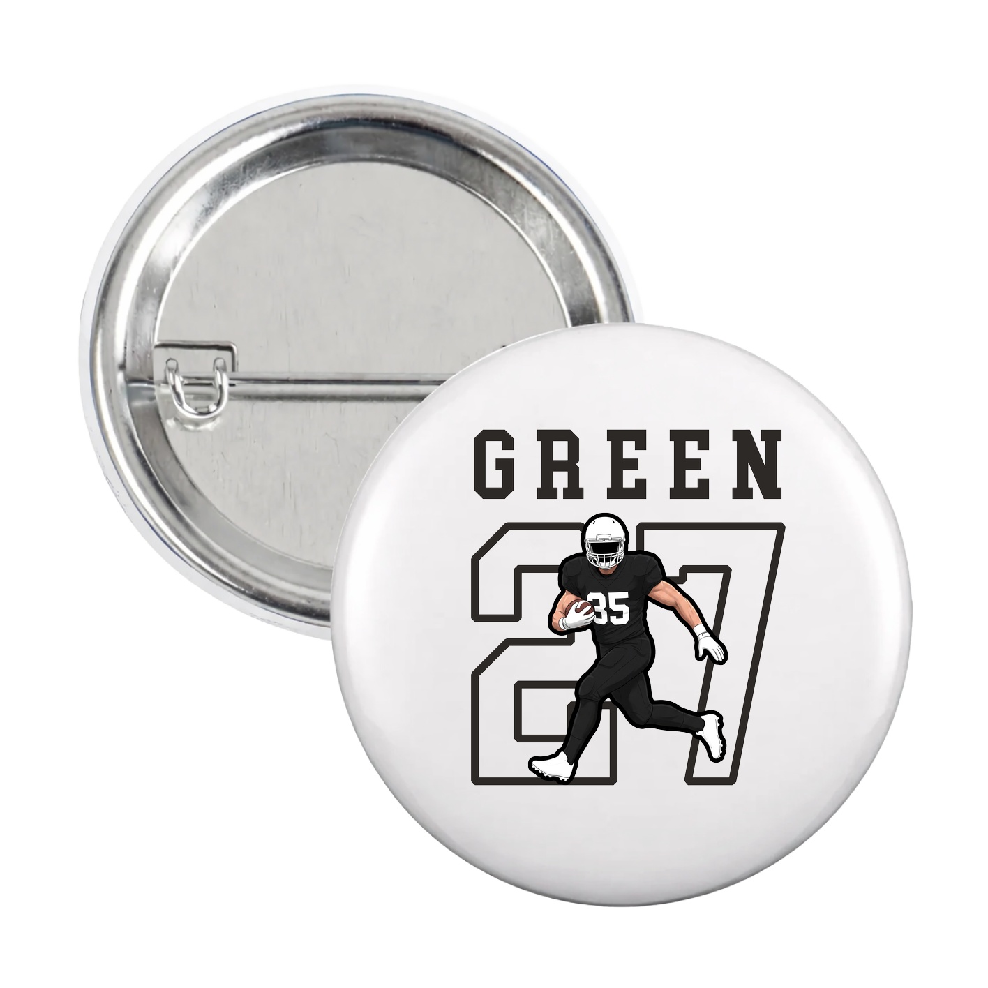 Game Day Button — Shirsey in White
