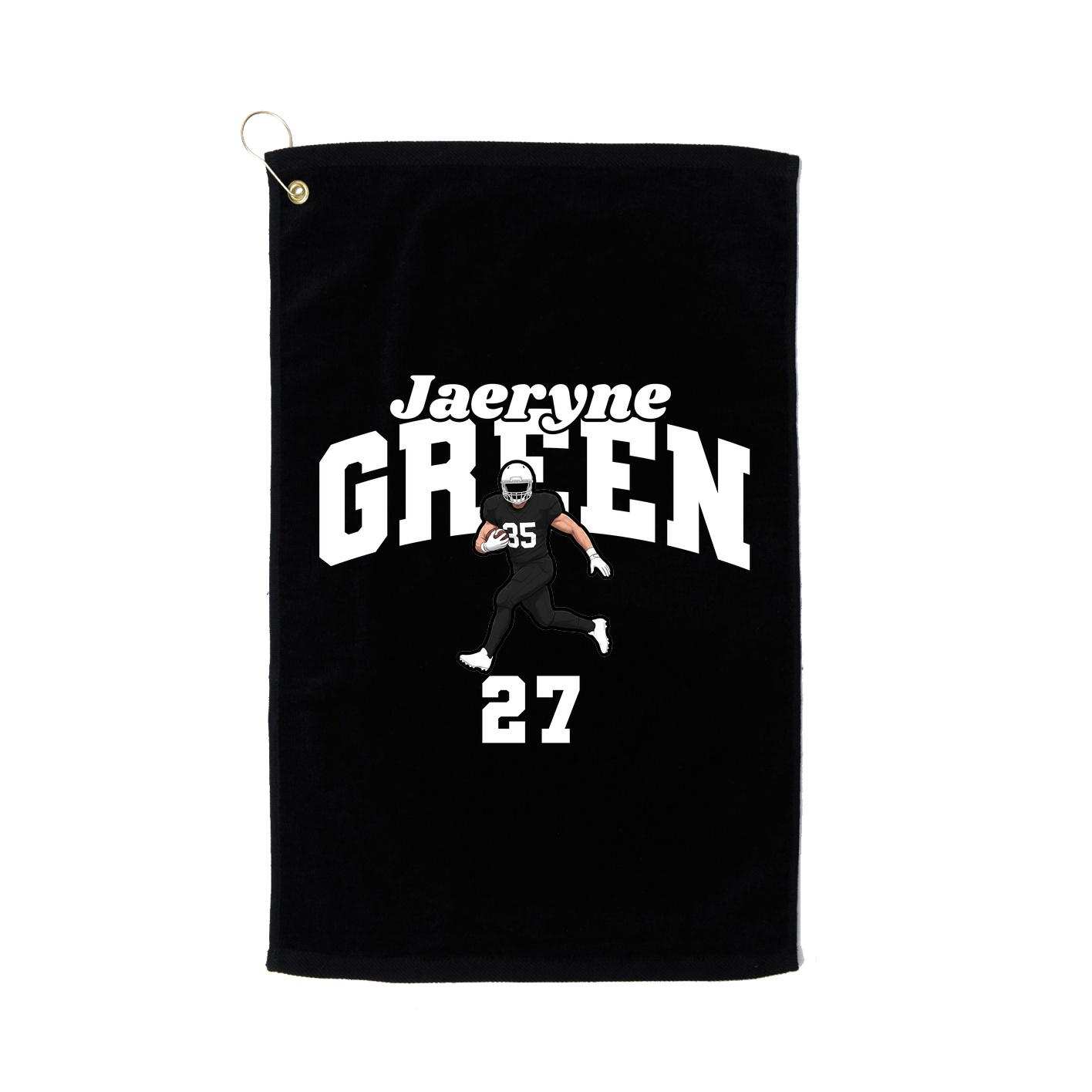 Golf Towel — Signature Arch in Black