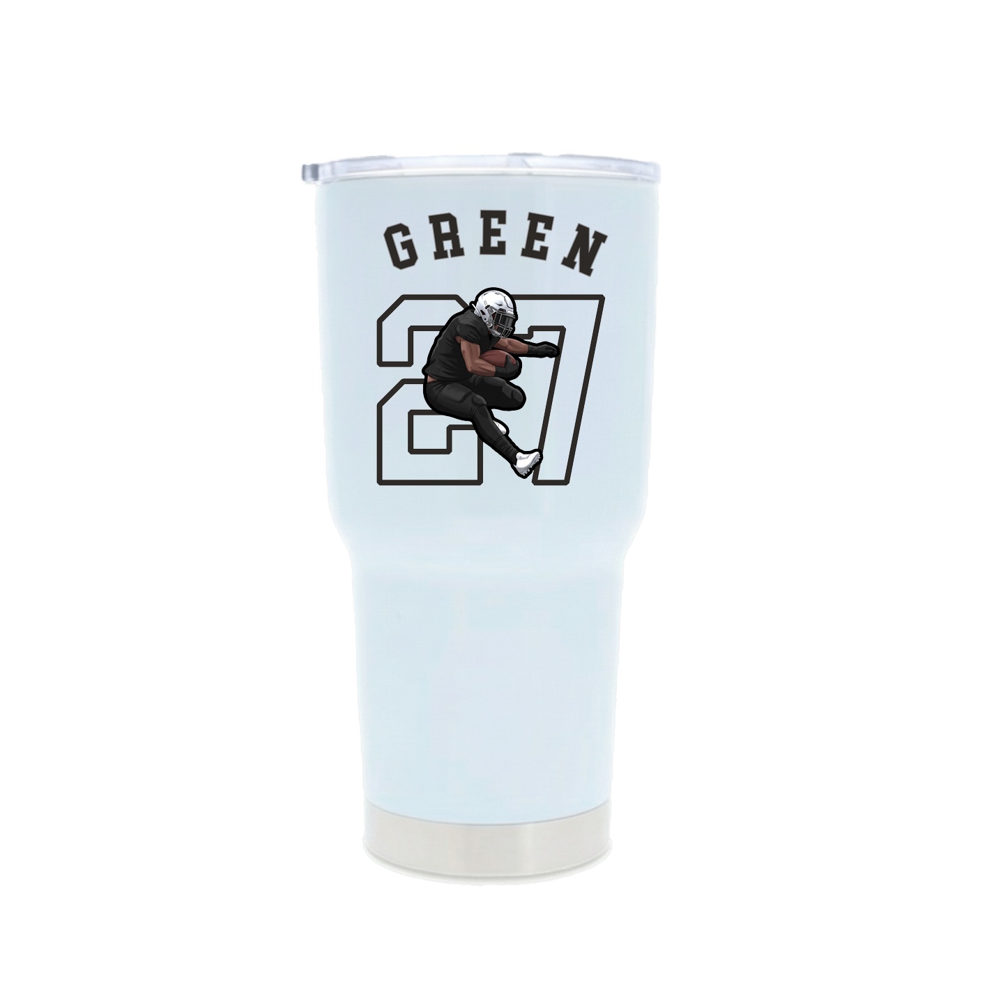 30oz Stainless Steel Tumbler — Shirsey Arch in White