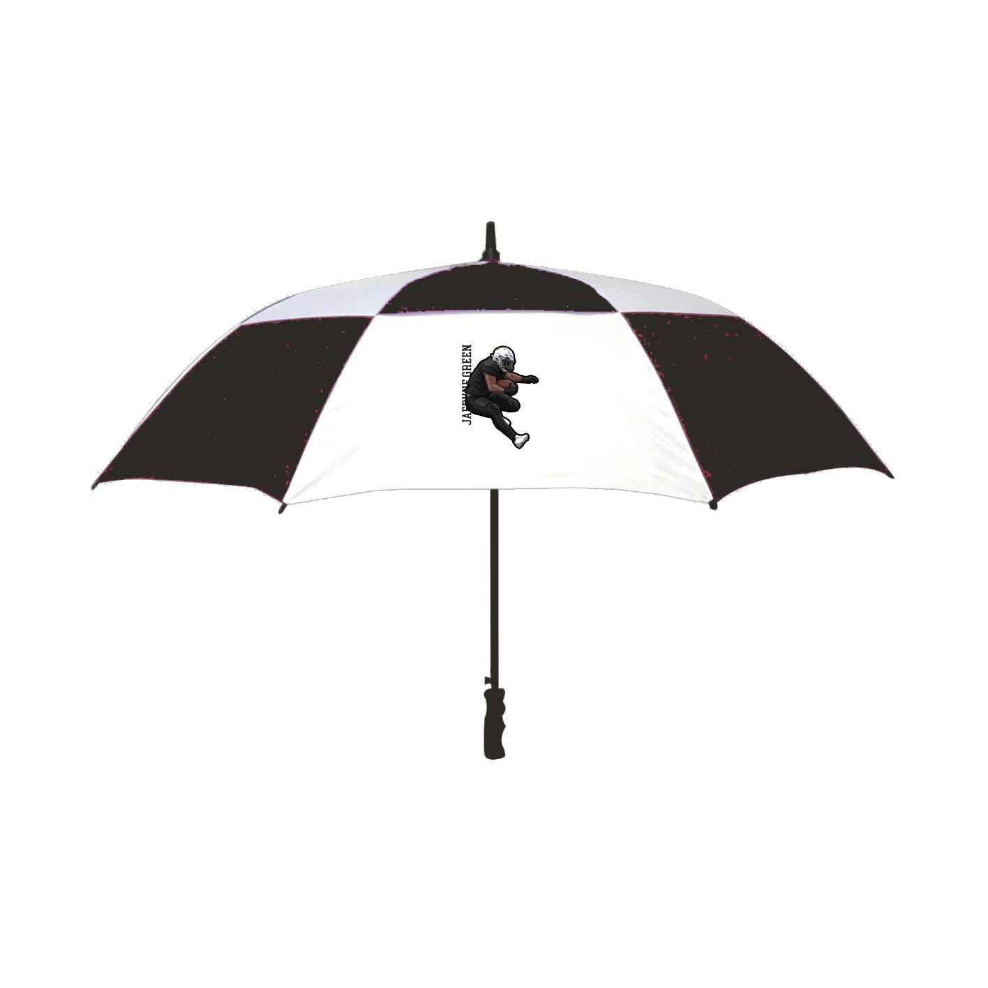 Golf Umbrella — Name Vertical in Black