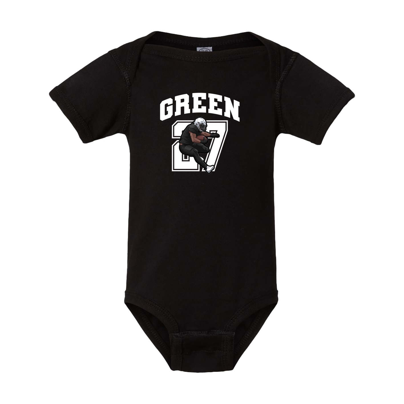 Baby Onesie — Number in Black