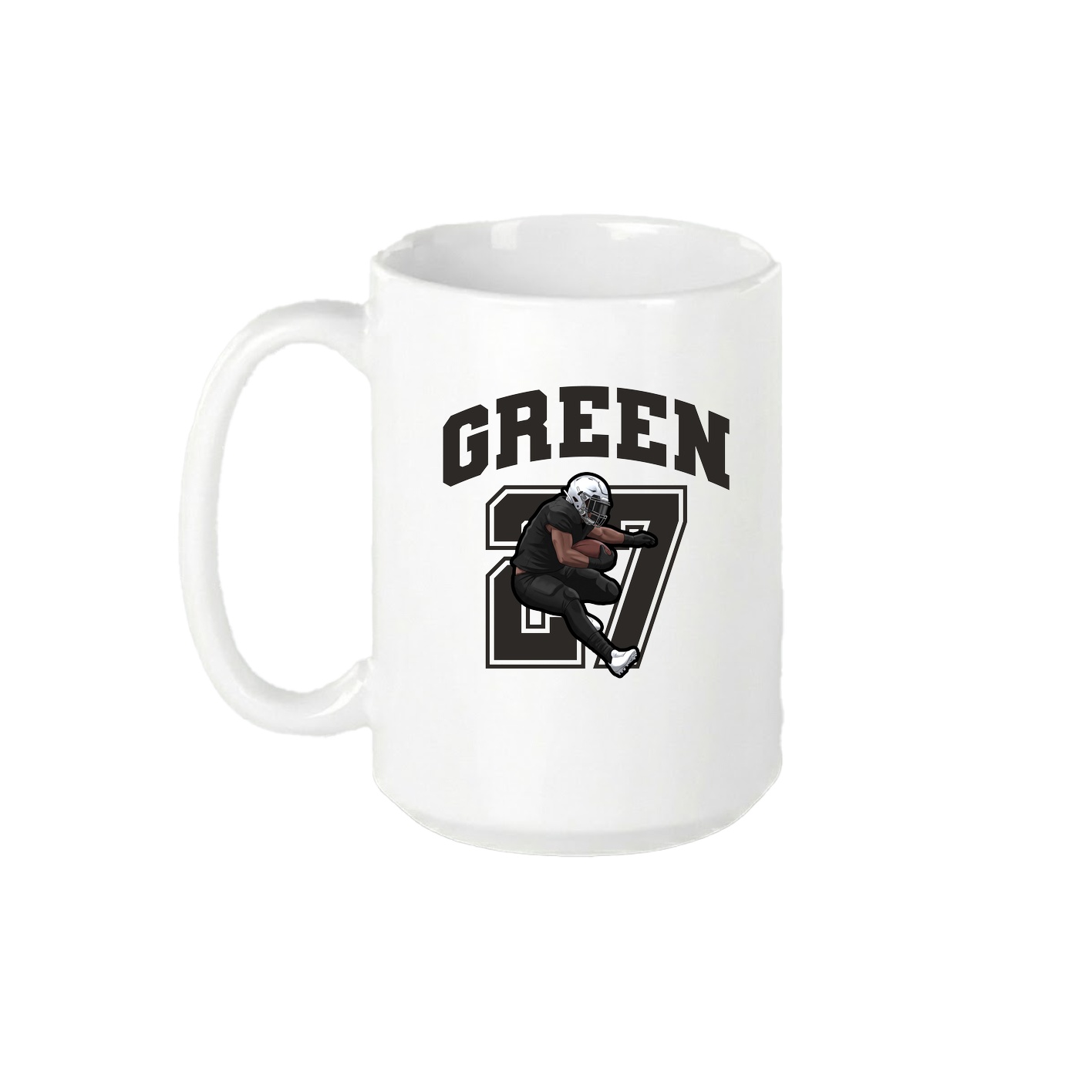 15oz Coffee Mug — Number in White