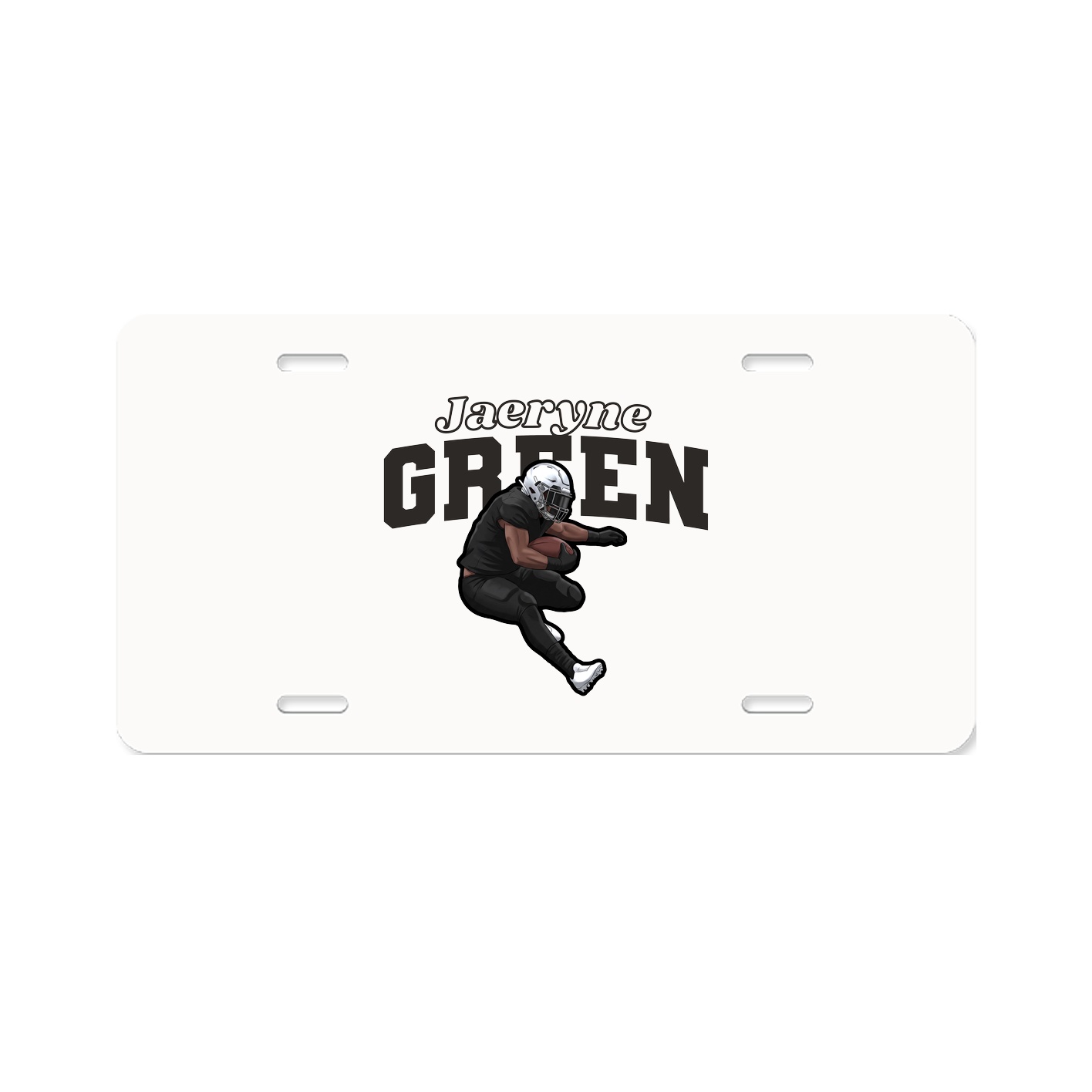 License Plate — Name Arch in Classic