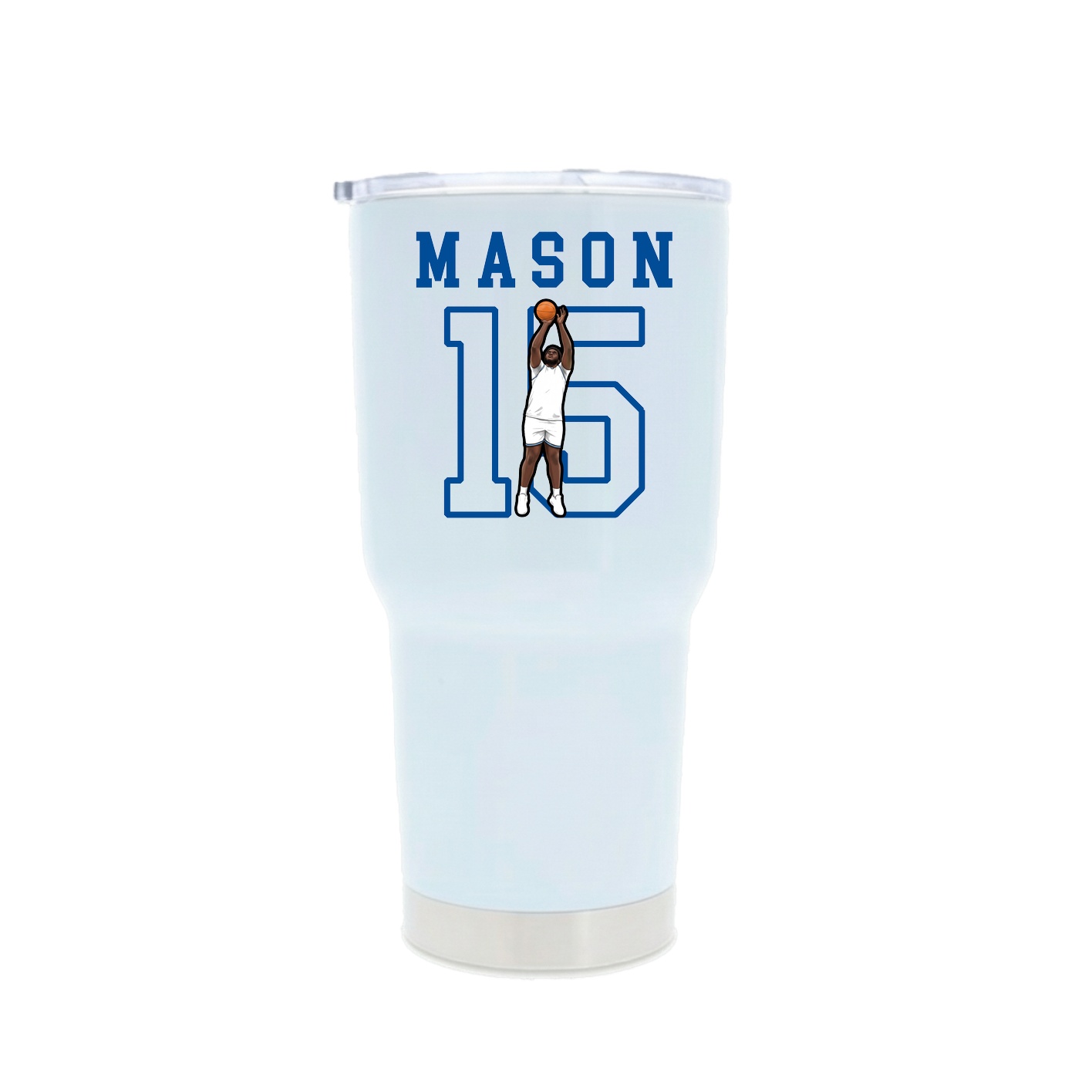 30oz Stainless Steel Tumbler — Shirsey in White