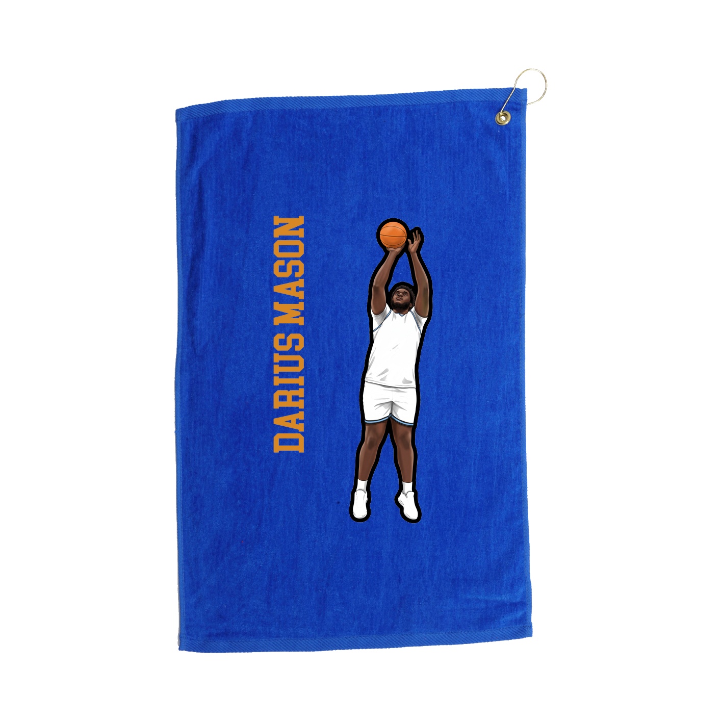 Golf Towel — Name Vertical in Royal