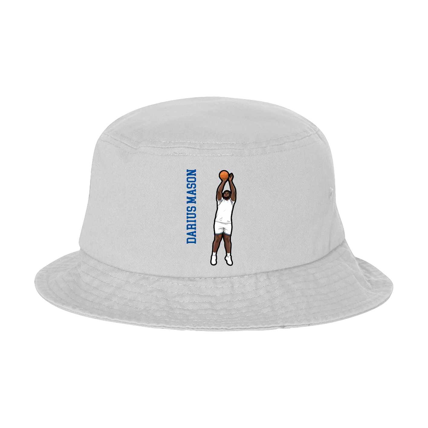 Bucket Cap — Name Vertical in White