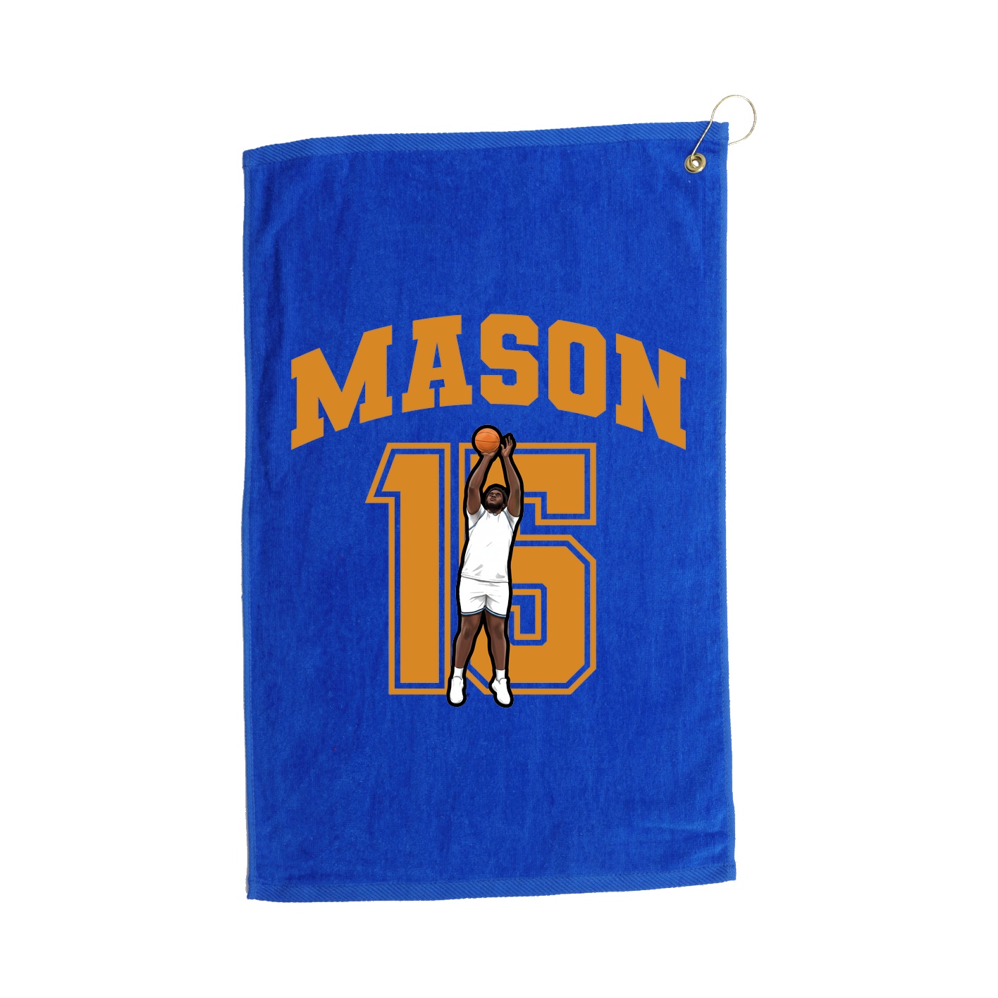 Golf Towel — Number in Royal