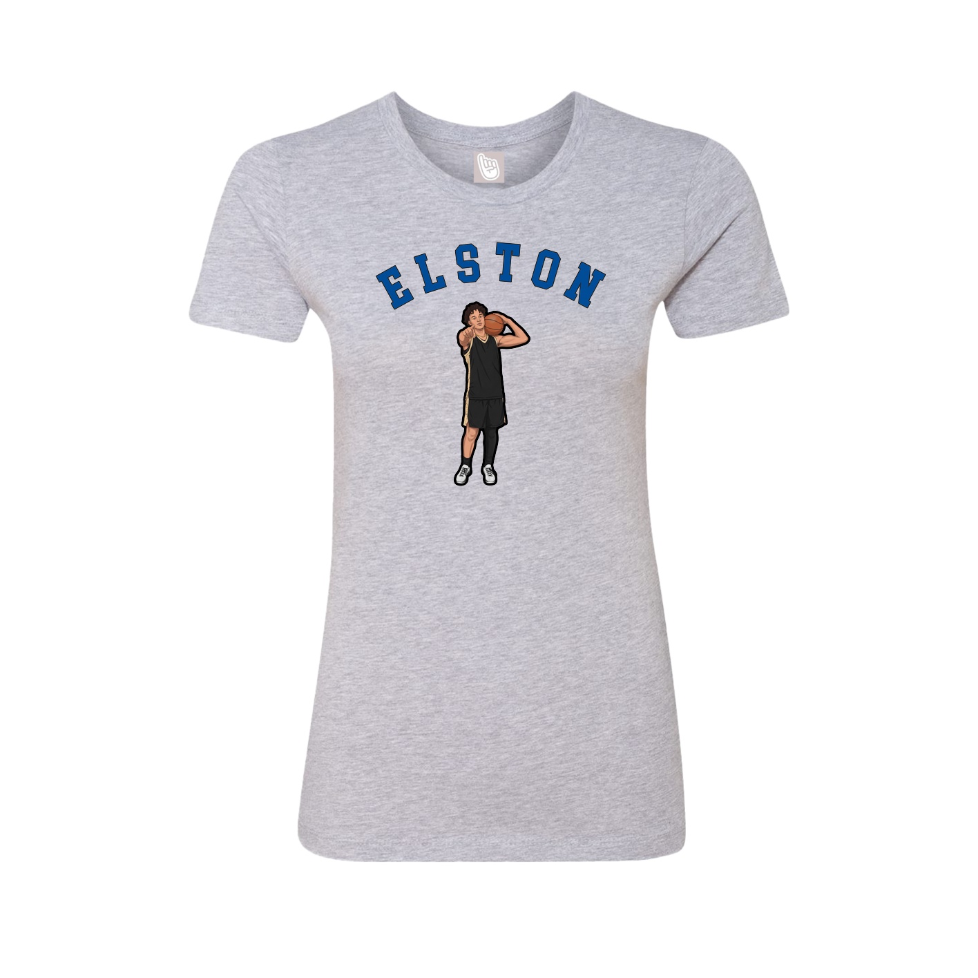 Fitted Women's Tee — Shirsey Arch in Grey