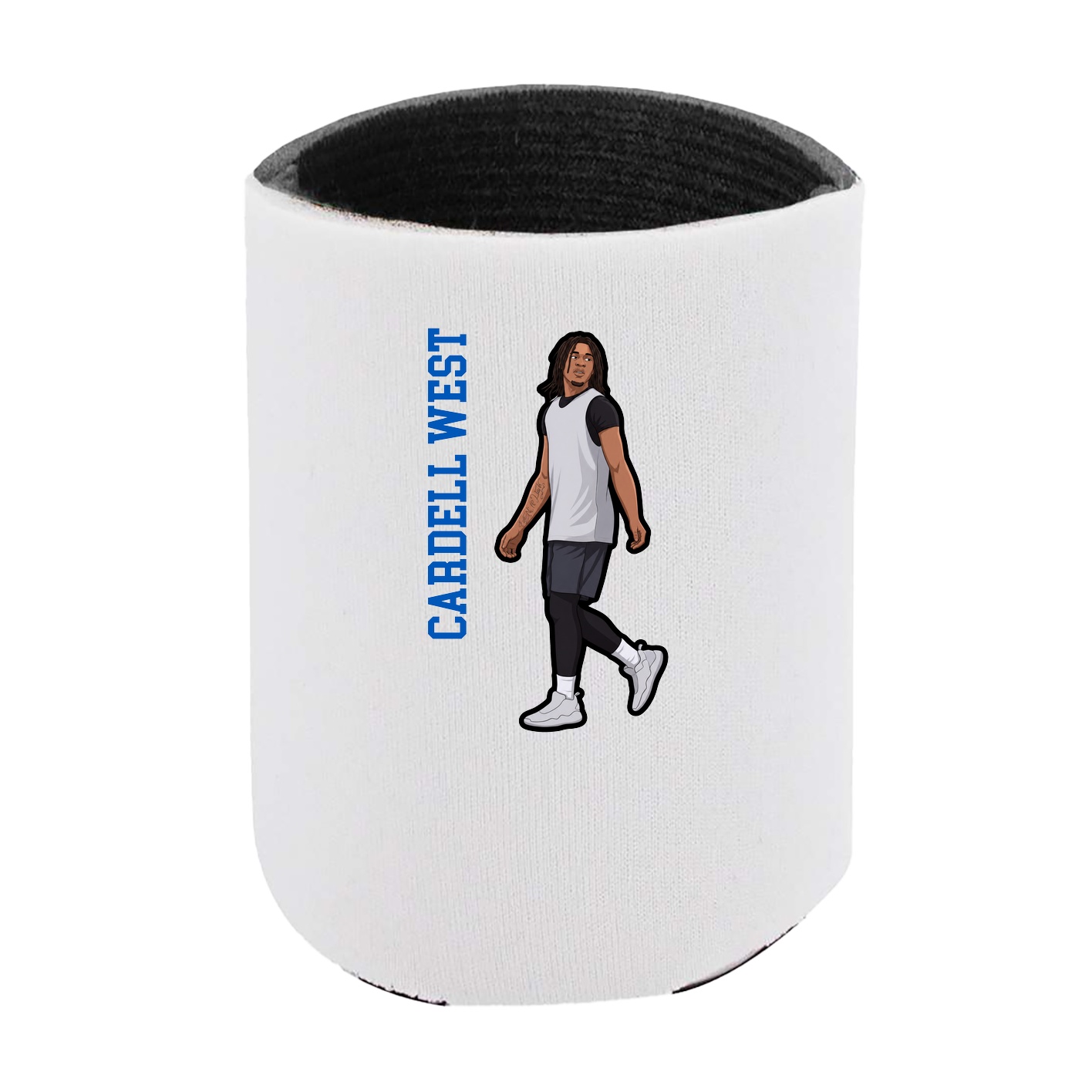 Can Holder — Name Vertical in White