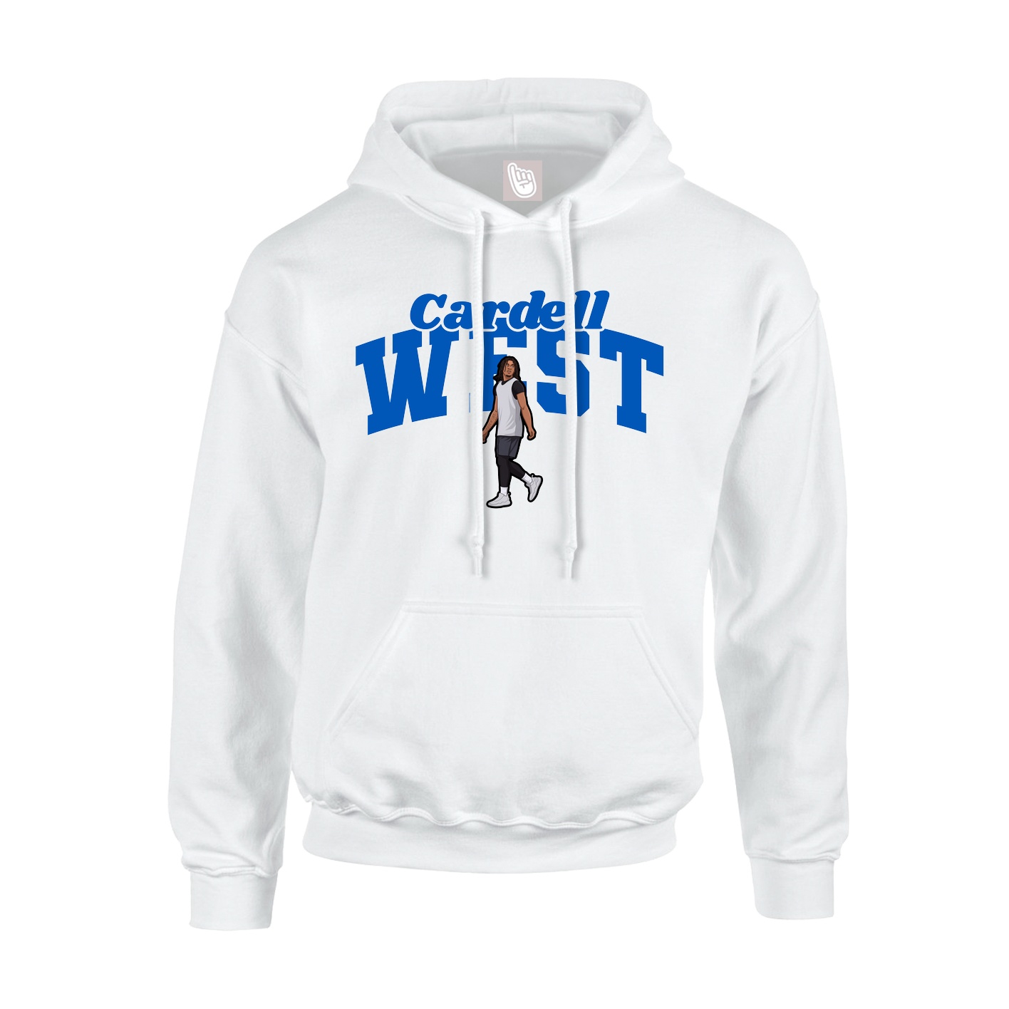 Youth Hoodie — Signature Arch in White