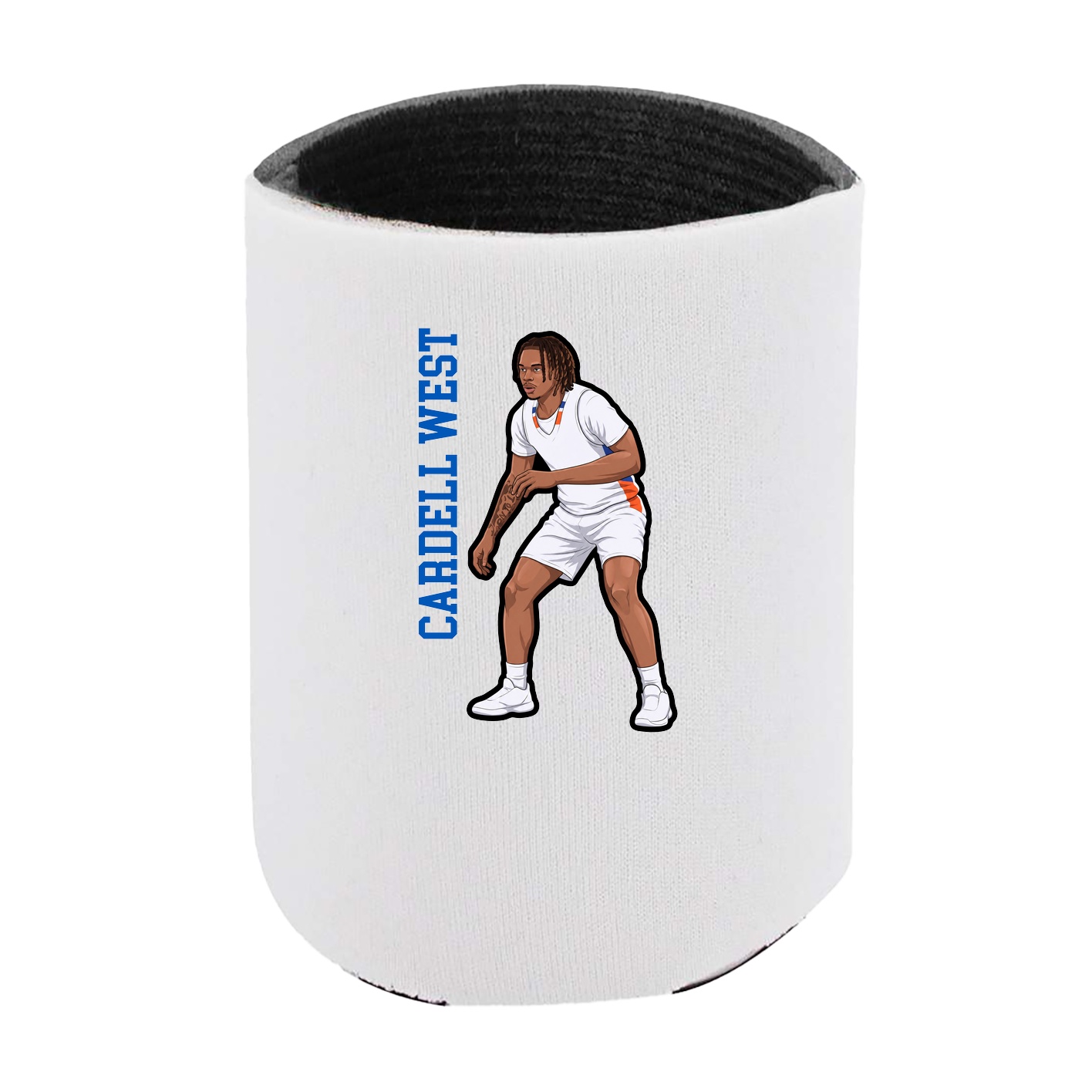 Can Holder — Name Vertical in White