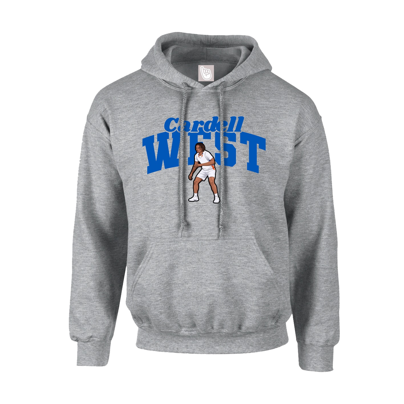 Youth Hoodie — Signature Arch in Grey
