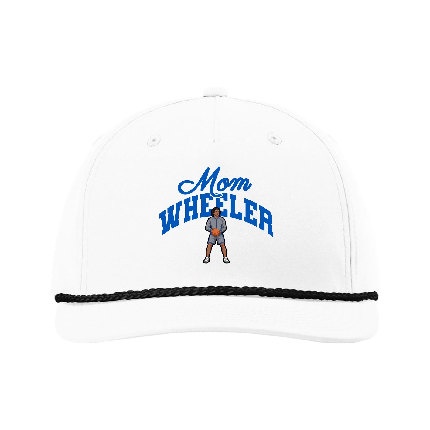 Five-Panel Classic Rope Cap — Mothers Day Arch in White