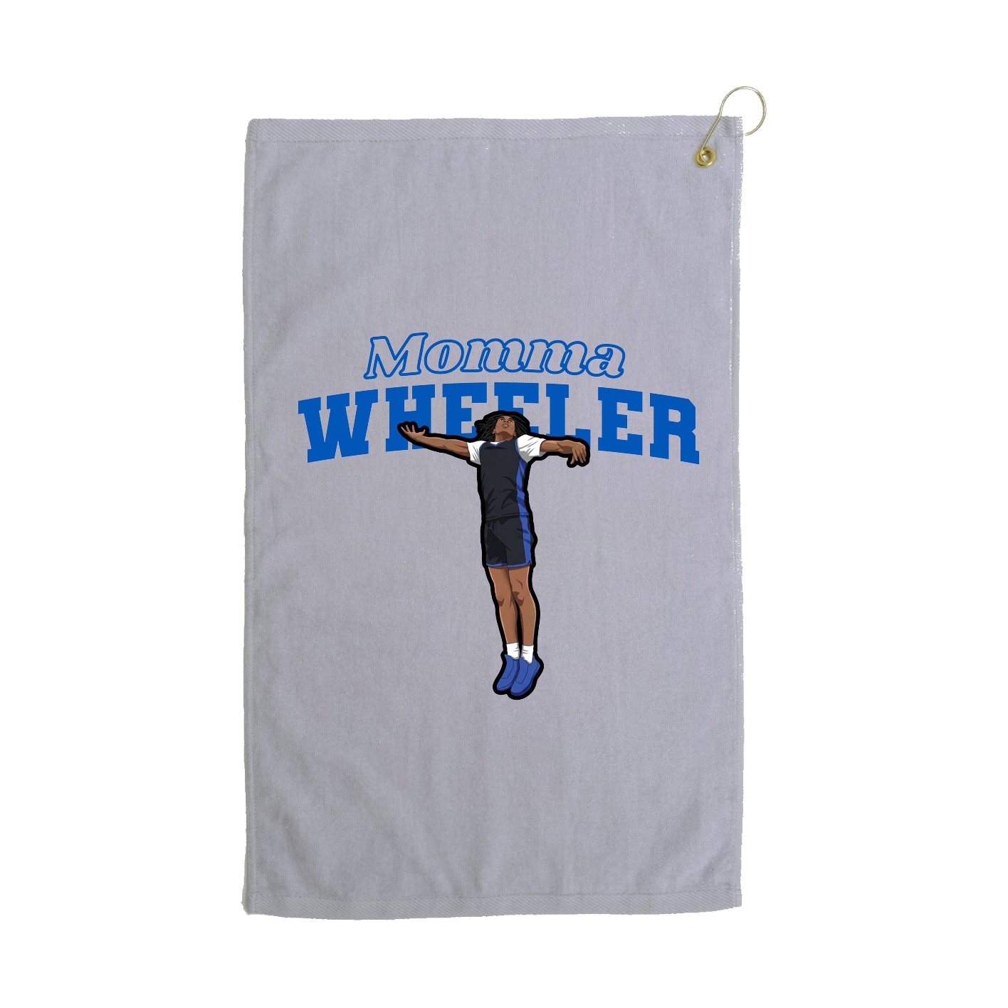 Golf Towel — Mothers Day Block in Grey
