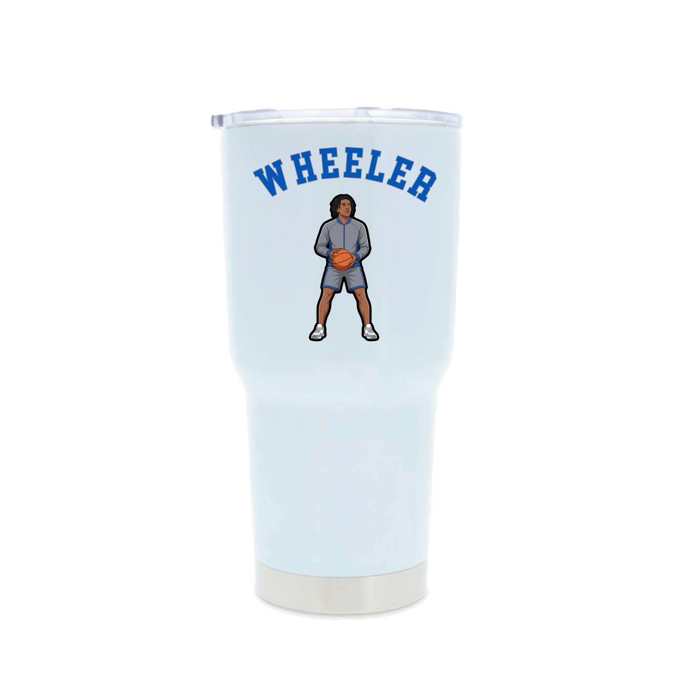 30oz Stainless Steel Tumbler — Shirsey Arch in White