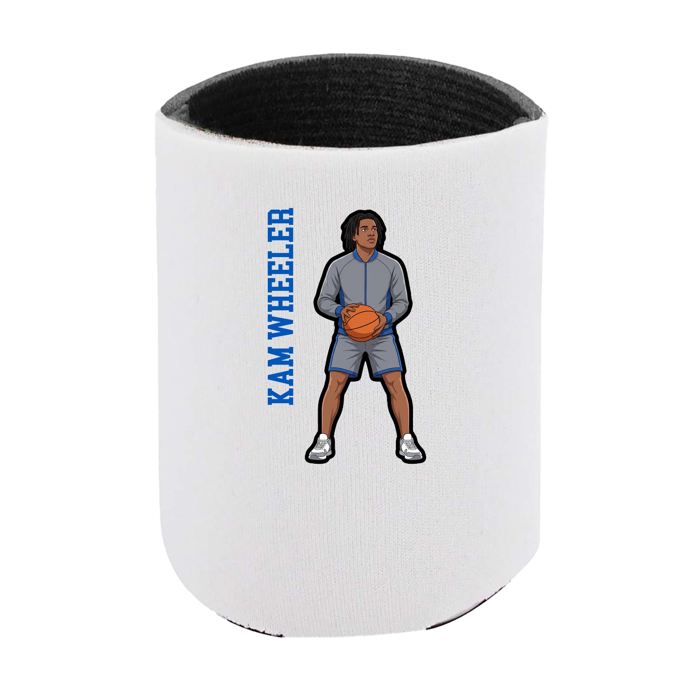 Can Holder — Name Vertical in White