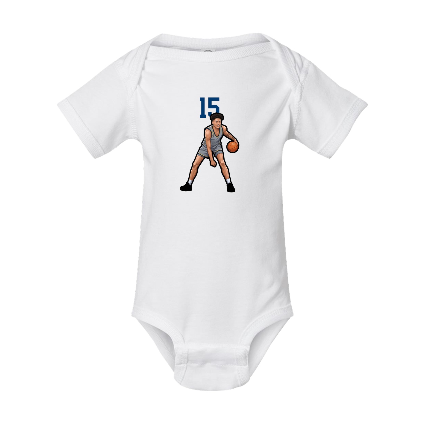Baby Onesie — Number Top in White