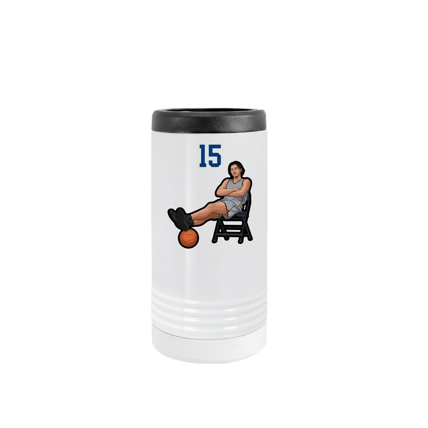 Slim Beverage Holder — Number Top in White