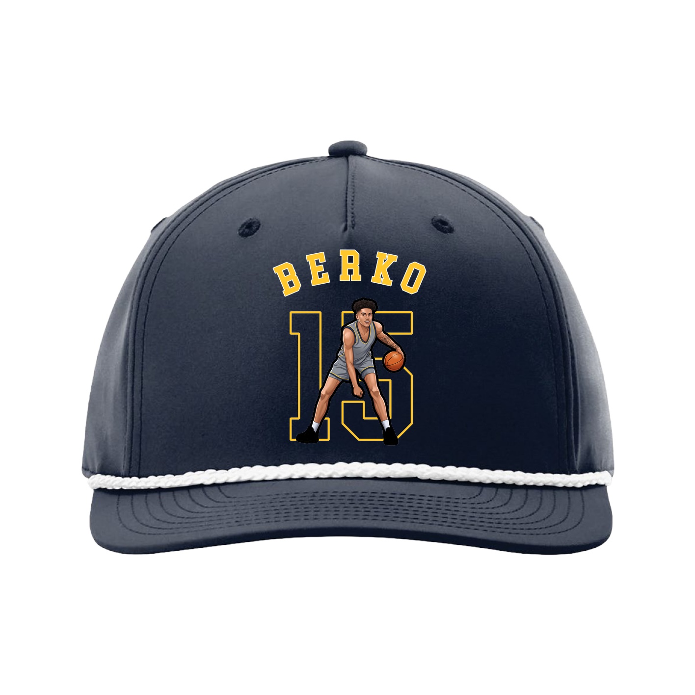 Five-Panel Classic Rope Cap — Shirsey Arch in Navy